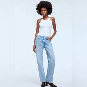 NWT Low-Slung Straight Jeans